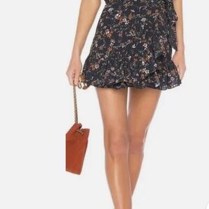 Tularosa x Revolve Maida Floral Ruffle Miniskirt, xs